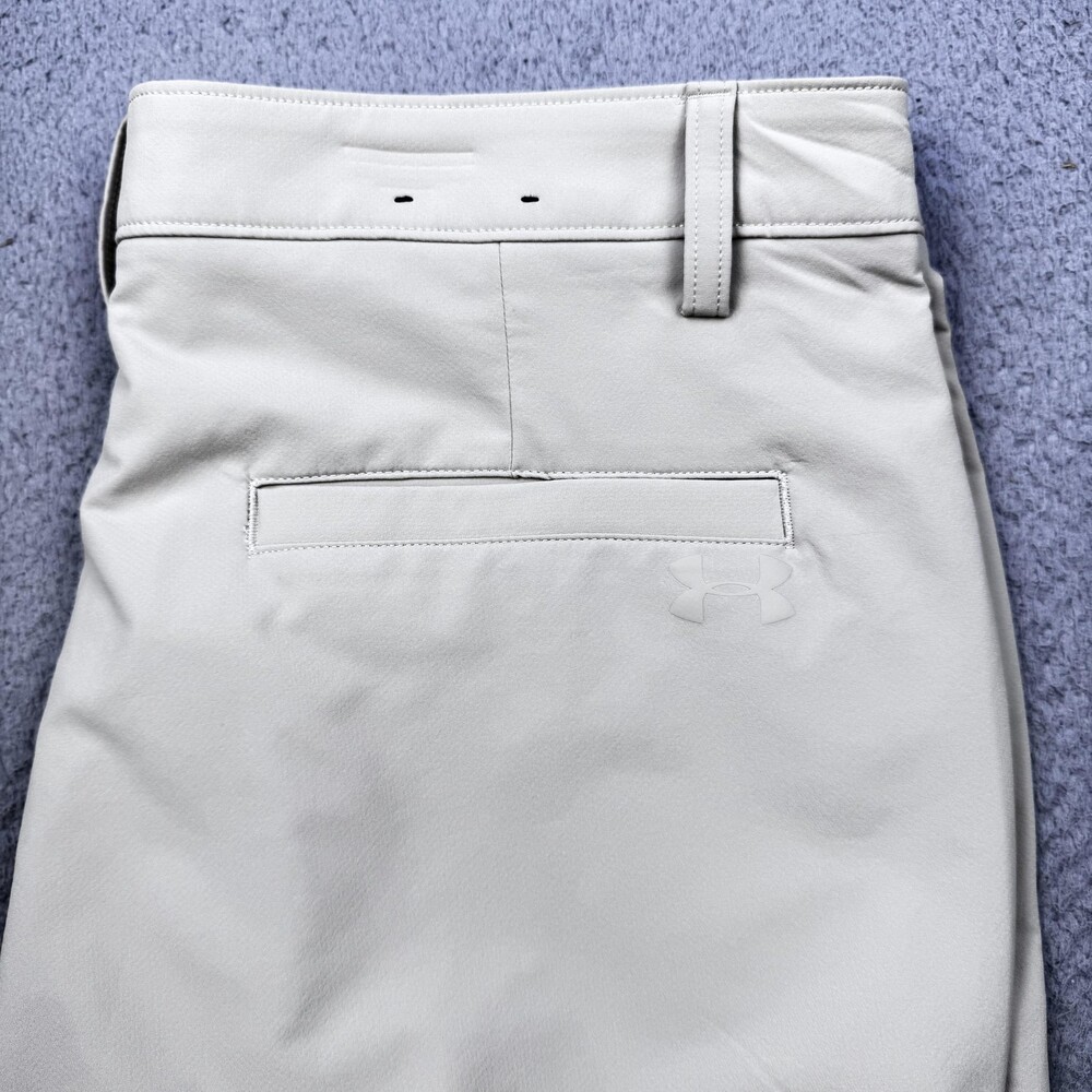 Under Armour Pants Mens 36x30 Tan Golf Performance Stretch Flat Front Chino